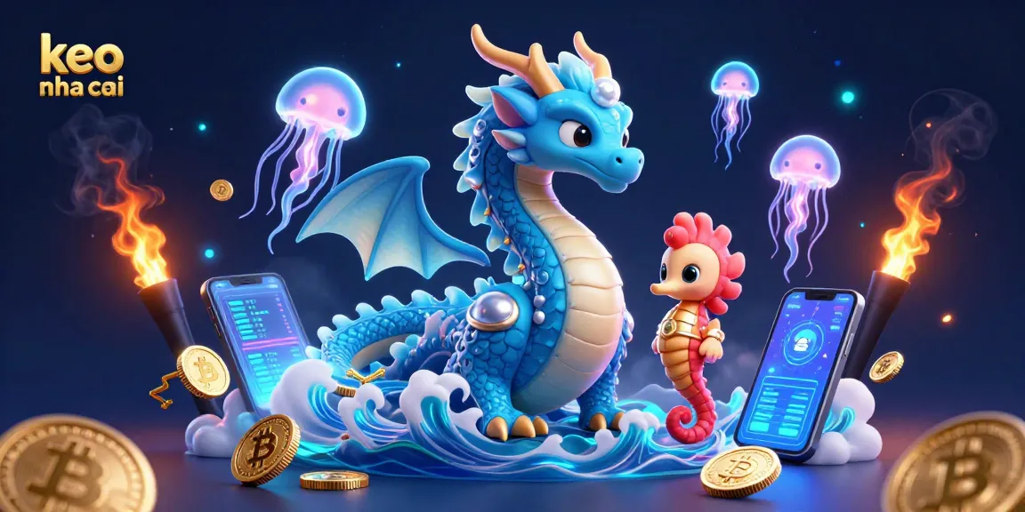 Engage with keo nha cai for thrilling online betting experiences featuring vibrant characters and crypto elements.
