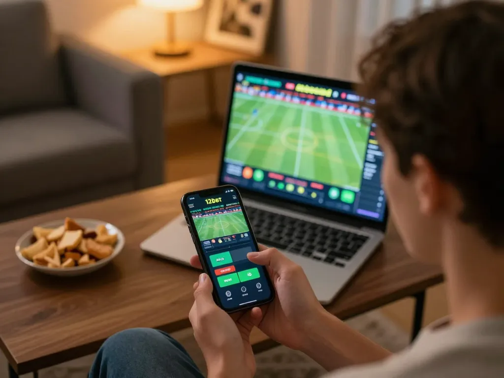 Trải nghiệm đặt cược trực tuyến thú vị với ứng dụng 12bet trên điện thoại thông minh trong không gian ấm cúng tại nhà.