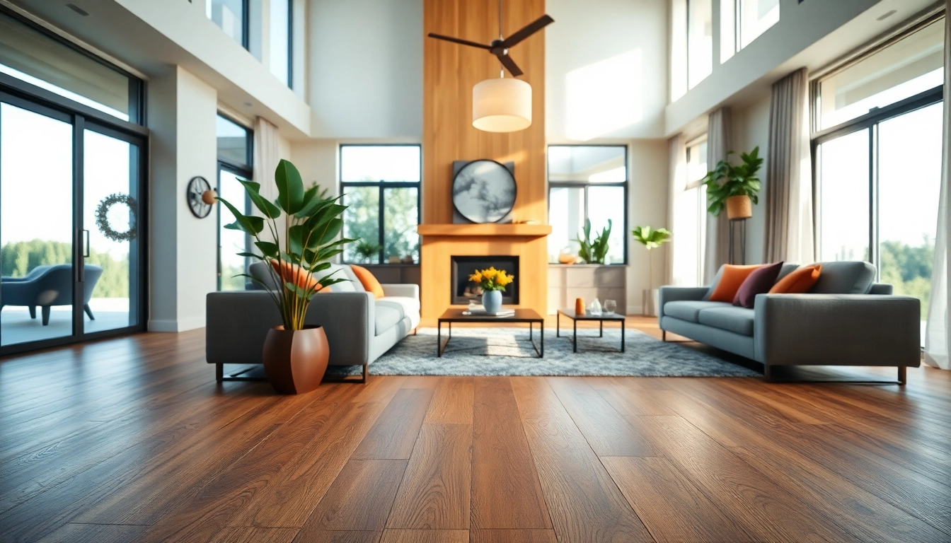 Enhance your space with luxury vinyl plank flooring, showcasing elegant texture and design.
