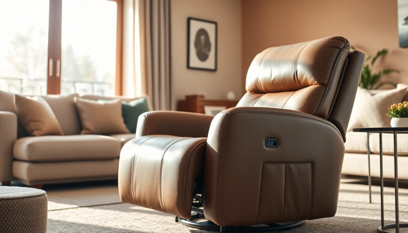 Relax and elevate with a leather power lift recliner in a cozy living room setting.