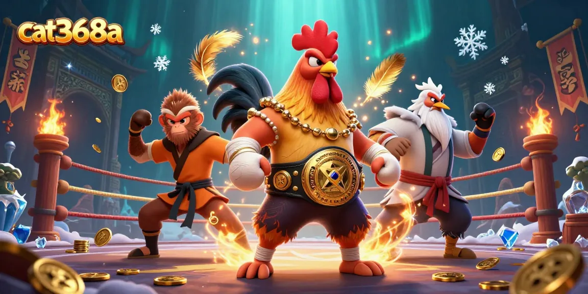 cat368a showcases a dynamic casino scene with vibrant characters and rich gaming elements.