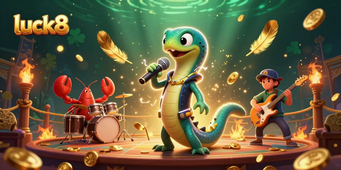 Experience thrilling gameplay at luck8 with an energized underwater casino concert featuring vibrant sea creatures and gaming elements.
