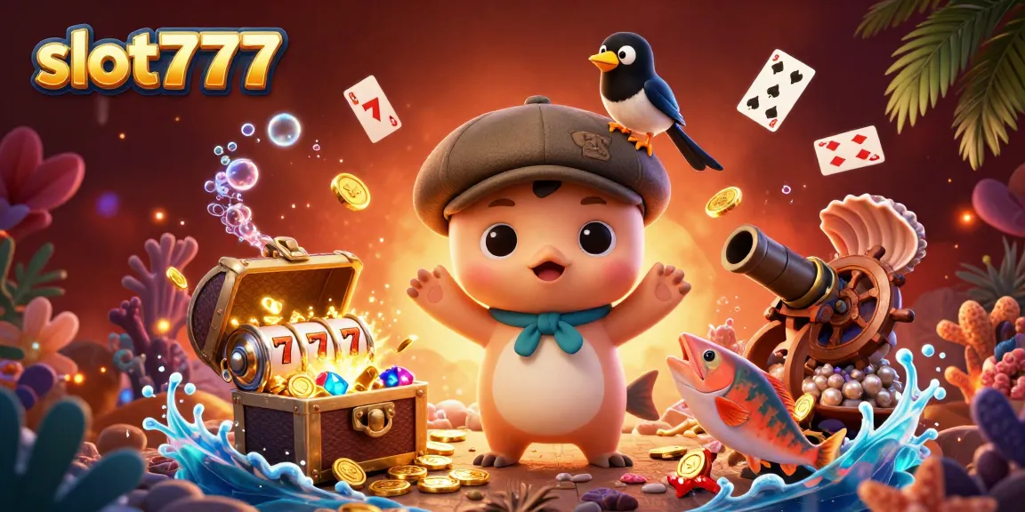 Engage with exciting slot777 gameplay as colorful slot reels merge with charming underwater elements.