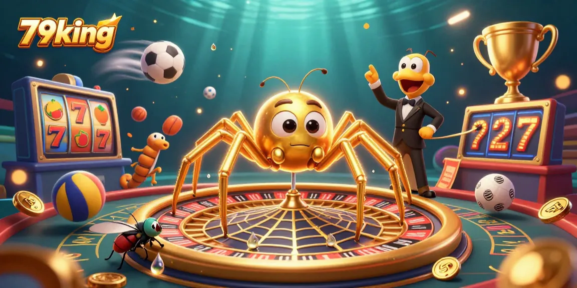 Experience thrilling slots action at 79king with a unique roulette-inspired web scene and vibrant casino elements.