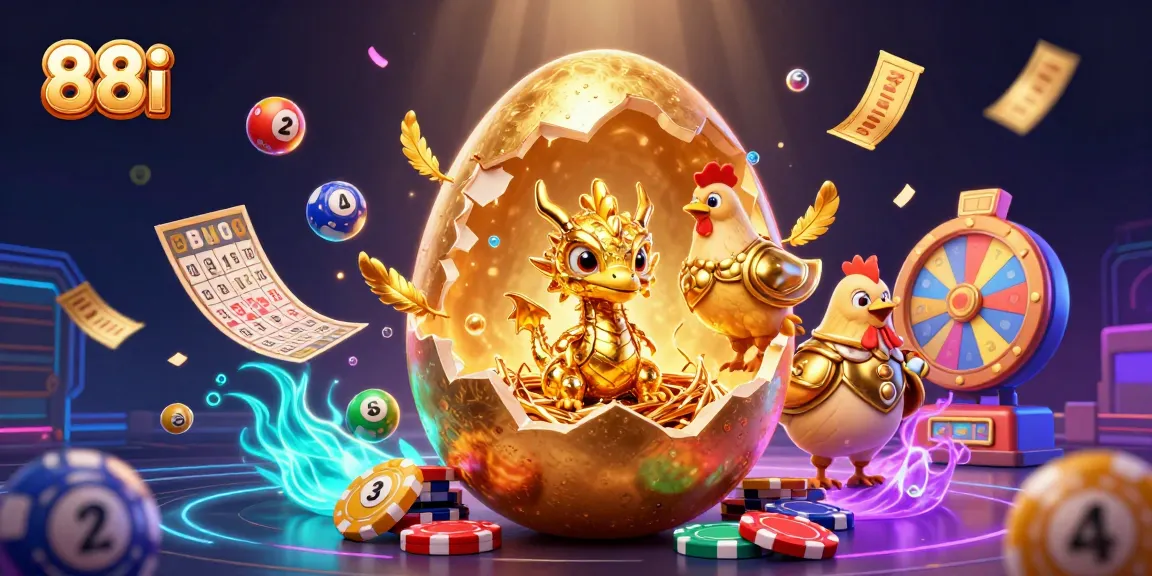 Experience the thrilling excitement of 88i casino with immersive golden dragon and vibrant lottery elements.