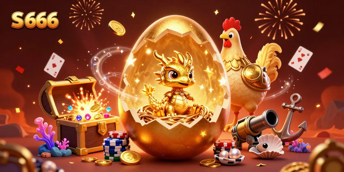 S 666 showcases a legendary casino scene with a golden dragon and poker-themed elements.