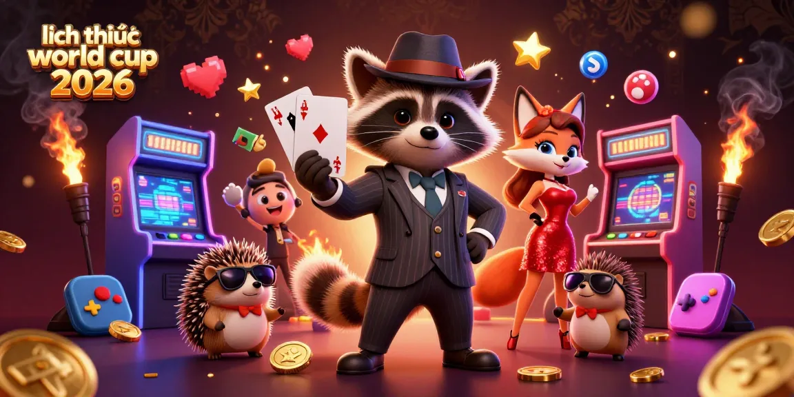 Experience the excitement of lịch thi đấu world cup 2026 with a stylish casino scene filled with vibrant game elements.